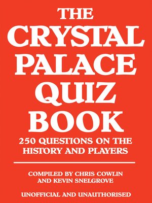 cover image of The Crystal Palace Quiz Book